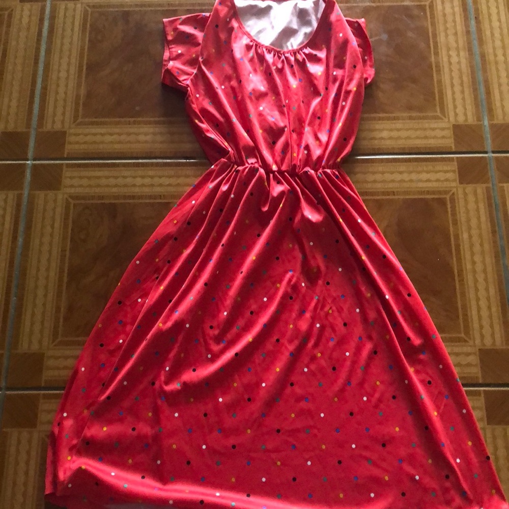 Vintage polka dot dress.